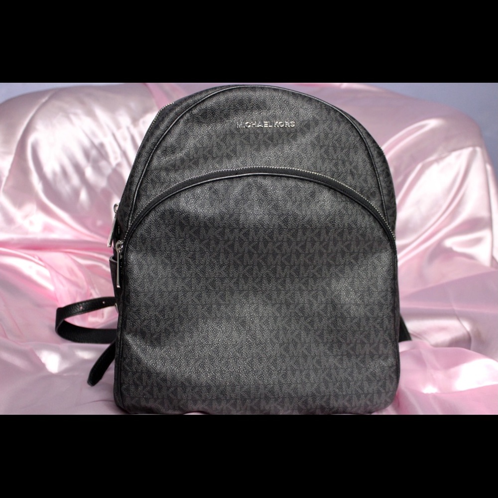 All black Michael kors backpack